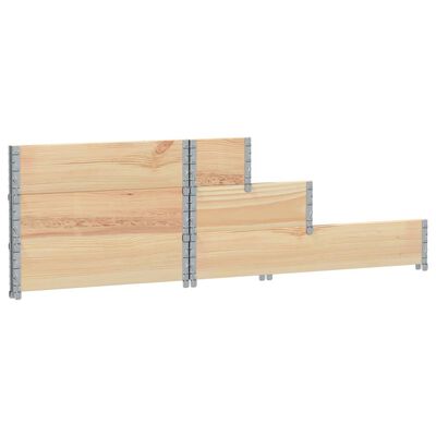 vidaXL Arriate elevado de 3 niveles madera maciza de pino 120x80 cm