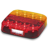 vidaXL Luces de remolque bombilla clásica rojo 12 V 115x7x14 cm