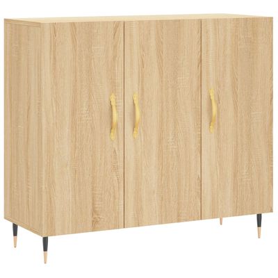 vidaXL Aparador de madera de ingeniería roble Sonoma 90x34x80 cm