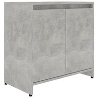 vidaXL Armario de baño madera contrachapada gris hormigón 60x33x61 cm