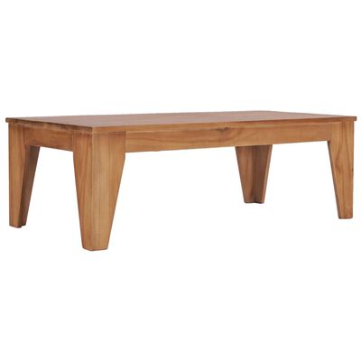 vidaXL Mesa de centro madera maciza de teca 120x60x40 cm