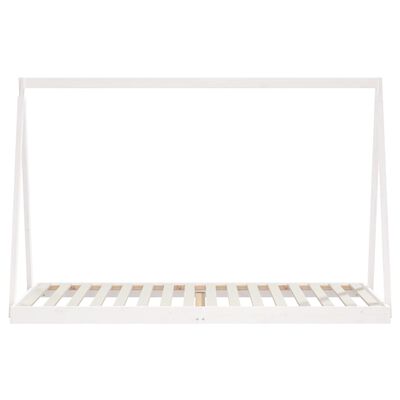 vidaXL Estructura de cama para niños madera de pino blanco 90x200 cm