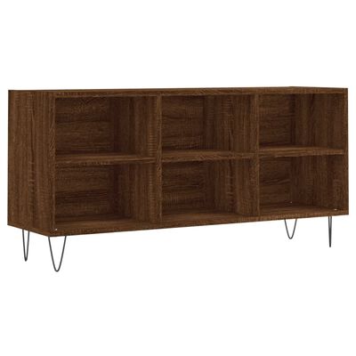 vidaXL Mueble de TV madera de ingeniería marrón roble 103,5x30x50 cm