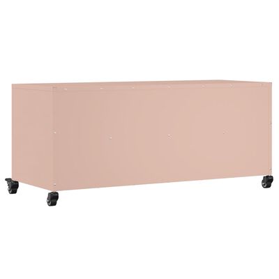 vidaXL Mueble de TV acero rosa 100,5x39x43,5 cm