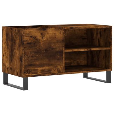 vidaXL Mueble de discos madera de ingeniería roble ahumado 85x38x48 cm