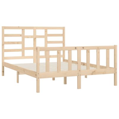 vidaXL Estructura de cama madera maciza 150x200 cm