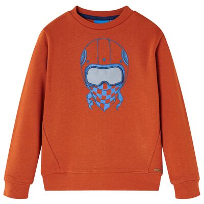 Sudadera infantil color teja claro 116