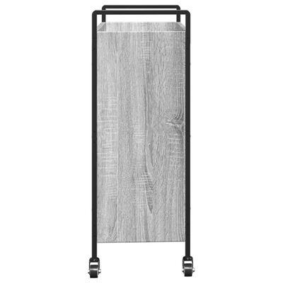 vidaXL Carrito de cocina madera de ingeniería gris Sonoma 70x30x82 cm