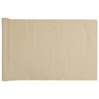 vidaXL Toldo para balcón tela oxford beige 75x300 cm