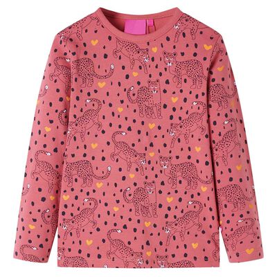 Pijama infantil de manga larga rosa viejo 104