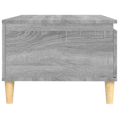 vidaXL Mesa de centro madera contrachapada gris Sonoma 90x50x36,5 cm