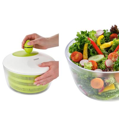 Leifheit Escurridor de ensalada Trend 4 L blanco y verde