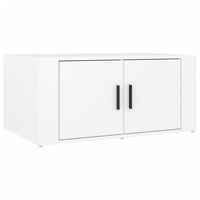 vidaXL Mesa de centro madera contrachapada blanco 80x50x36 cm