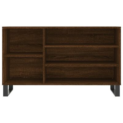 vidaXL Mueble zapatero madera contrachapada roble marrón 102x36x60 cm