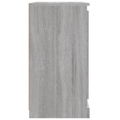 vidaXL Aparadores 2 piezas madera contrachapada gris Sonoma