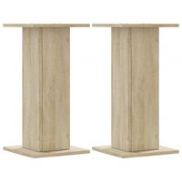 vidaXL Soportes altavoces 2 uds madera roble Sonoma 30x30x60 cm