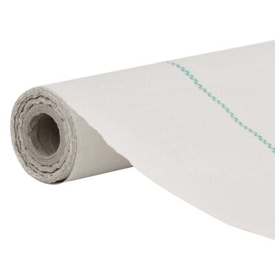 vidaXL Membrana de malezas PP blanca 1,5x10 m