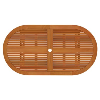 vidaXL Juego de comedor para jardín 5 pzas madera maciza de eucalipto