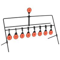 vidaXL Objetivo de tiro giratorio con reinicio automático 8 + 1 figuras