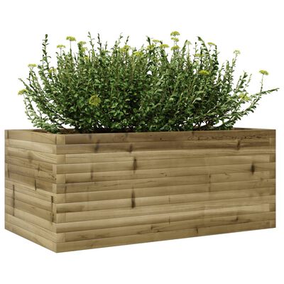 vidaXL Jardinera madera de pino impregnada 110x60x45,5 cm