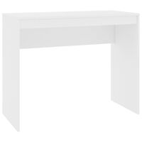 vidaXL Escritorio de madera contrachapada blanco 90x40x72 cm