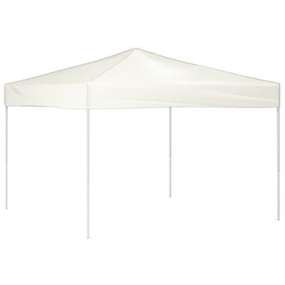 vidaXL Carpa para fiestas plegable color crema 3x3 m