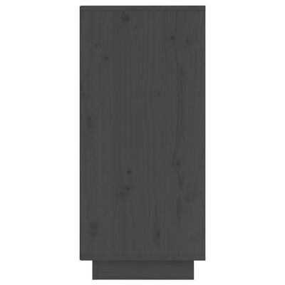 vidaXL Aparador 2 uds madera maciza de pino gris 31,5x34x75 cm