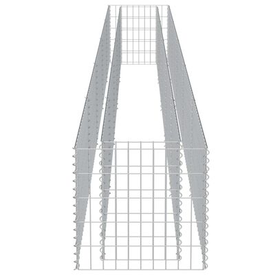 vidaXL Arriate de gaviones de acero 450x50x50 cm