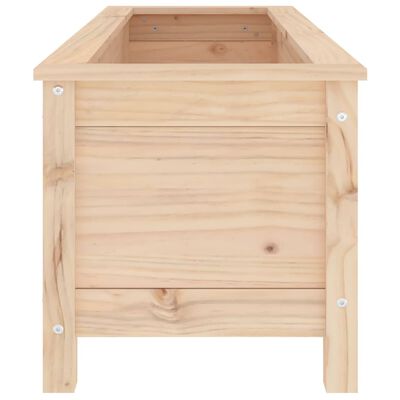 vidaXL Arriate elevado de jardín madera maciza de pino 119,5x40x39 cm