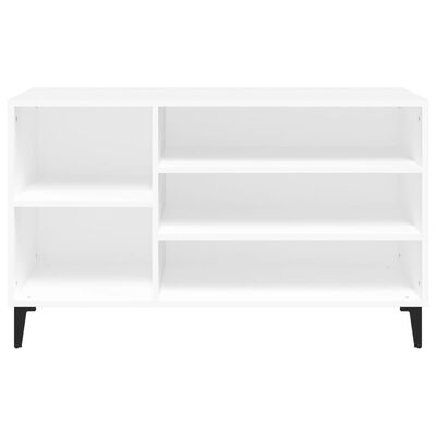 vidaXL Mueble zapatero madera contrachapada blanco 102x36x60 cm