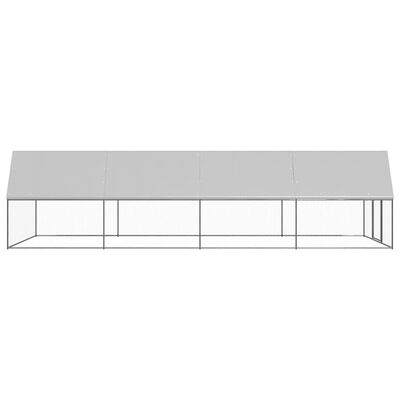 vidaXL Jaula gallinero de exterior de acero galvanizado 3x8x2 m