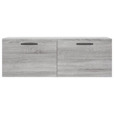 vidaXL Armario de pared madera ingeniería gris Sonoma 100x36,5x35 cm