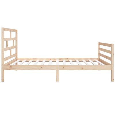 vidaXL Estructura de cama individual de madera maciza 90x190 cm