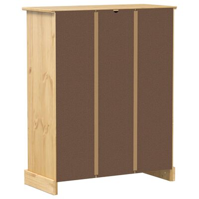 vidaXL Mueble zapatero Corona madera maciza de pino 86x38,5x108 cm