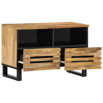 vidaXL Mueble de TV madera maciza de mango rugosa 70x34x46 cm