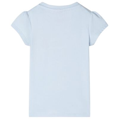 Camiseta infantil azul claro 116