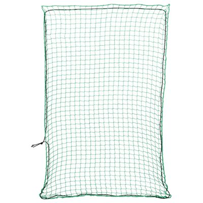 vidaXL Red de remolque con cuerda elástica PP verde 2,2x1,5 m