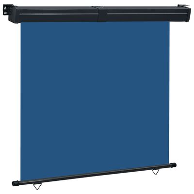 vidaXL Toldo lateral de balcón azul 165x250 cm