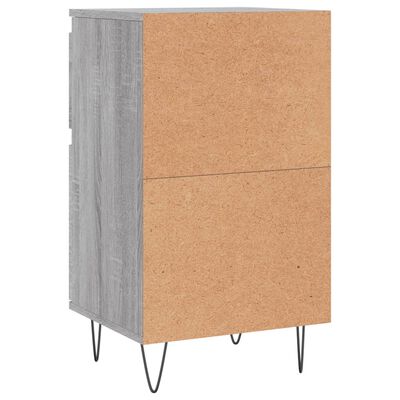 vidaXL Aparadores 2 uds madera de ingeniería gris Sonoma 40x35x70 cm