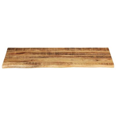 vidaXL Tablero de mesa borde natural madera maciza mango 100x60x2,5 cm