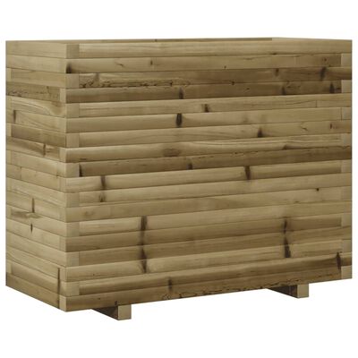 vidaXL Jardinera madera de pino impregnada 90x40x72 cm