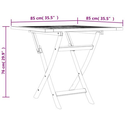 vidaXL Juego de comedor para jardín 5 piezas madera maciza de teca