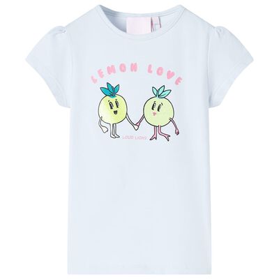 Camiseta infantil azul claro 140