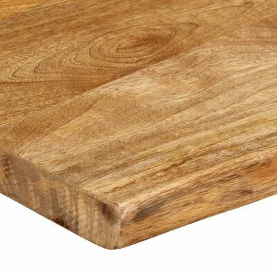 vidaXL Tablero de mesa borde natural madera maciza mango 60x40x3,8 cm