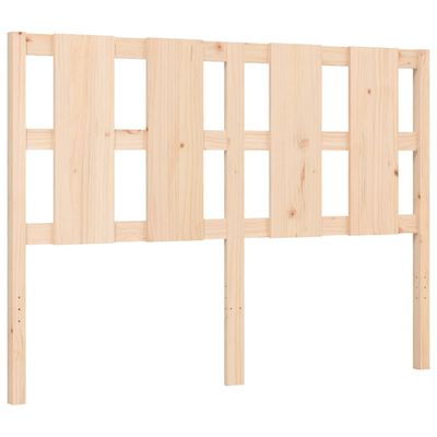 vidaXL Estructura de cama con cabecero madera maciza 140x190 cm