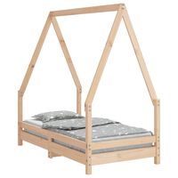 vidaXL Estructura de cama para niños madera maciza de pino 70x140 cm