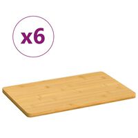 vidaXL Platos de desayuno 6 uds bambú 22x14x0,8 cm