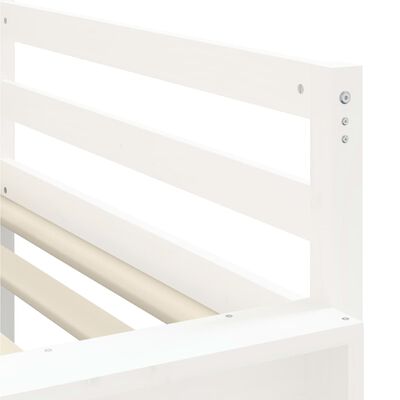 vidaXL Cama alta para niños con túnel madera pino rosa 90x200 cm