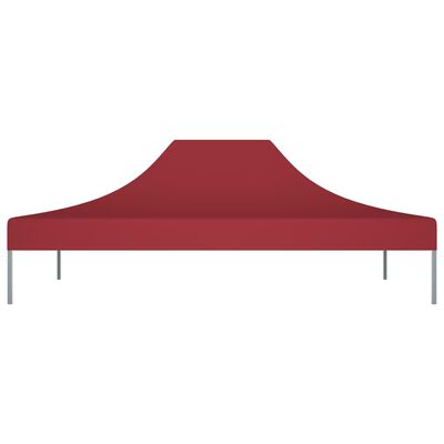 vidaXL Techo de carpa para celebraciones burdeos 4,5x3 m 270 g/m²