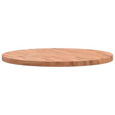 vidaXL Tablero redondo de madera maciza de haya Ø90x4 cm